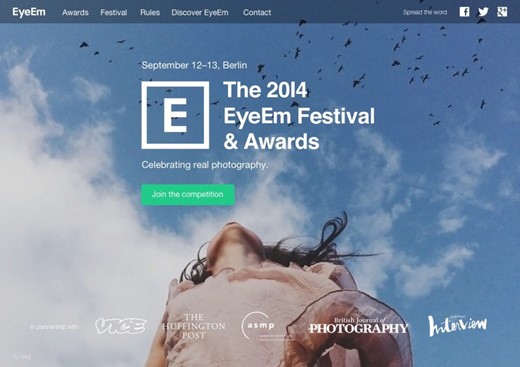 جشنواره و مسابقه بین الملی عکس آی ام (EyeEm)