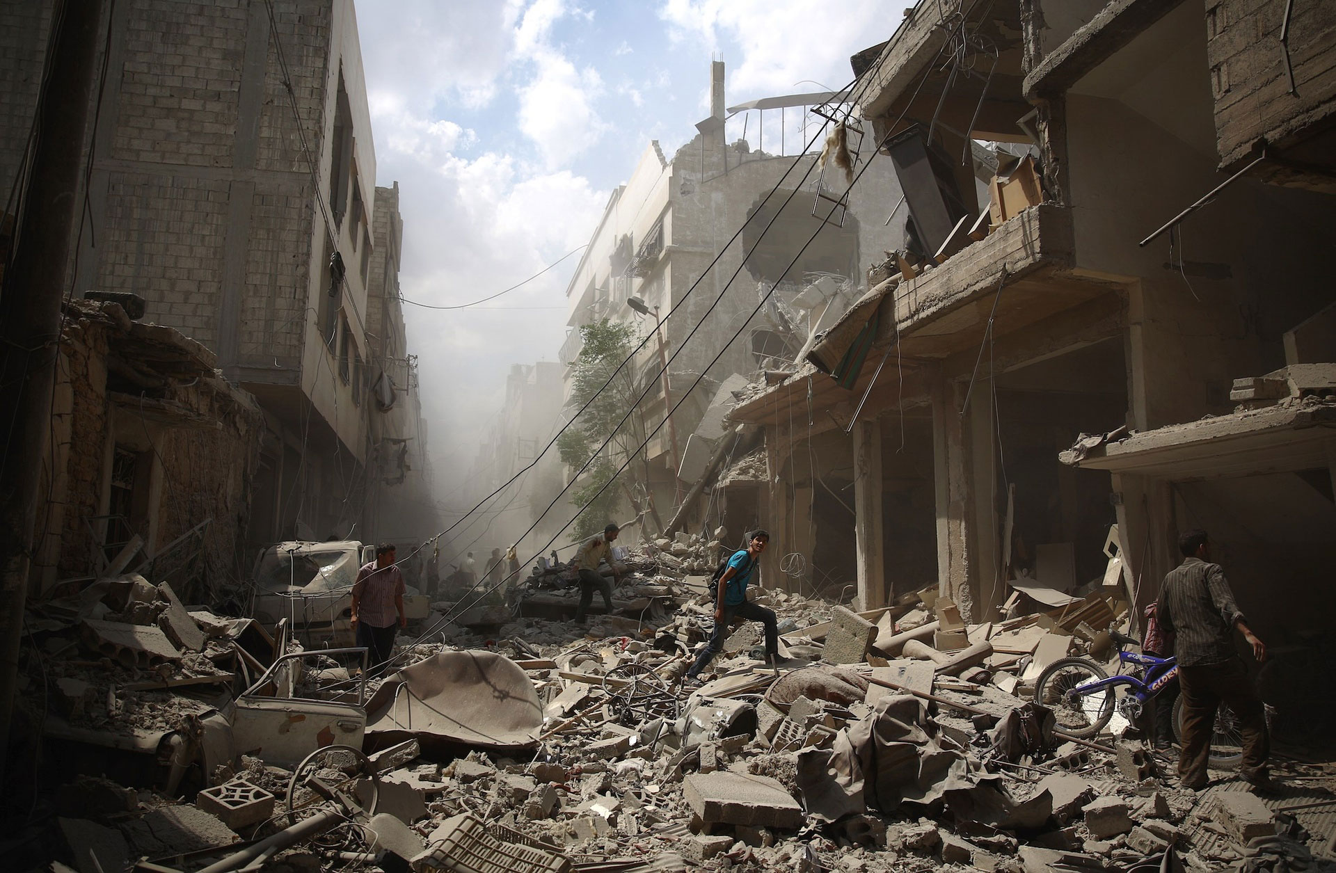 ویرانه های جنگ سوریه - بیست عکس خبری برتر هفته