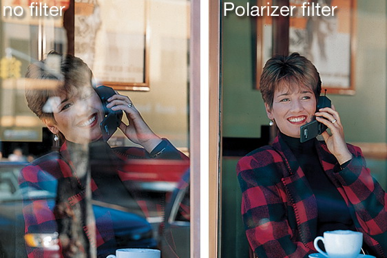 polarizer filter - حذف انعکاس